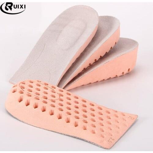 1 Pair Women Shoe Insoles Breathable Heighten Heel Pad Invisible Insert Half Insole Sport Shoes Sneakers Height Increase Insoles