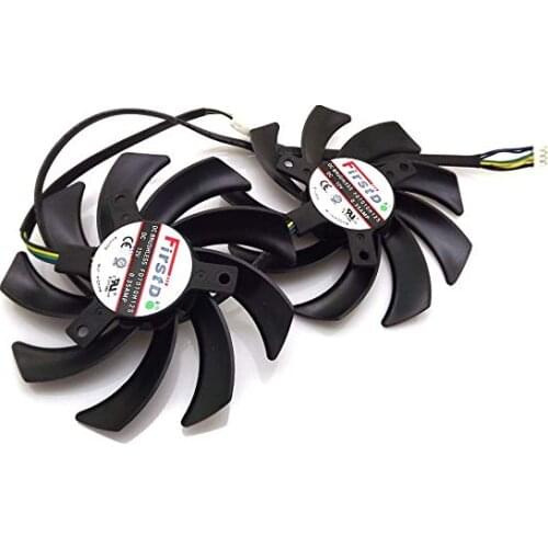 Brand New 2Pcs/Lots FD7010H12S Fan Dimension 85mm Graphics Card Cooler for Sapphire HD 7790 7850 7870 7950 6790 6850