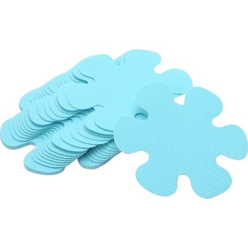 20 Bath Mat PEVA Rubber Flower Shape Shower Mats Anti Slip Bathtub Decals Adhesive Tub Safe Treads Stickers Bathroom Accessories
