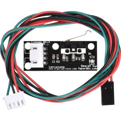 5pcs High wuality Black Mechanical Endstop without the wheel For Reprap ramps 1.4 3D printer With independent packing