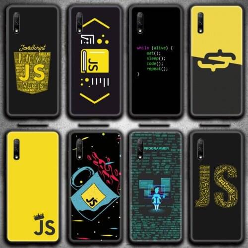 NodeJS JavaScript Accessories Phone Case for Huawei Honor 30 20 10 9 8 8x 8c v30 Lite view 7A pro