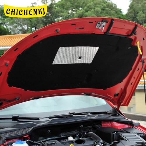 For Volkswagen Scirocco MK3 2009-2017 Car Heat Sound Insulation Cotton Front Hood Engine Firewall Mat Pad Cover Noise Deadener