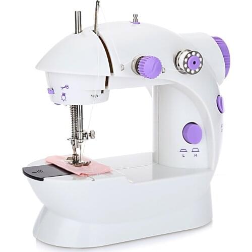 Mini Handheld Sewing Machines Dual Speed Double Thread Multifunction EU Electric Mini Automatic Tread Rewind Sewing Machine