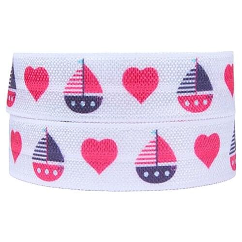 FLRA ElasticBeautiful heart fold over elastic foe for knotted hair ties