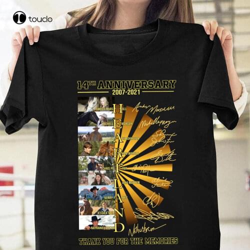 Heartland 14 Years Characters With Horses Signature Unisex T Shirt S-3XL Black