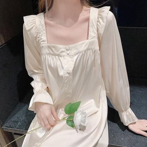 Houzhou Women's Nightgowns With Sleeves