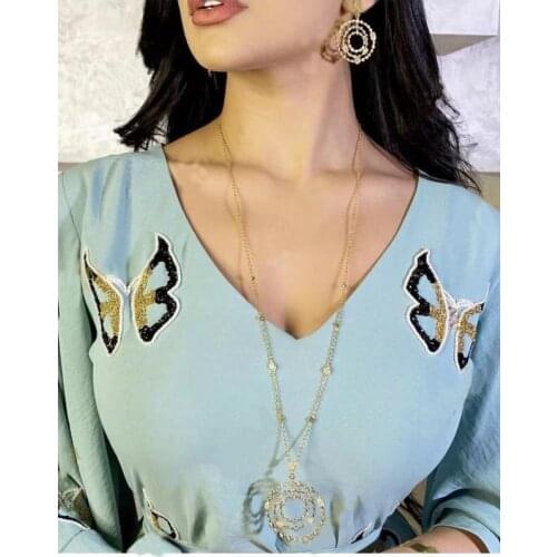 AccKing 2pcs Bridal Zirconia Full Jewelry Sets For Women Party, Luxury Dubai Nigeria CZ Crystal Wedding Jewelry Sets