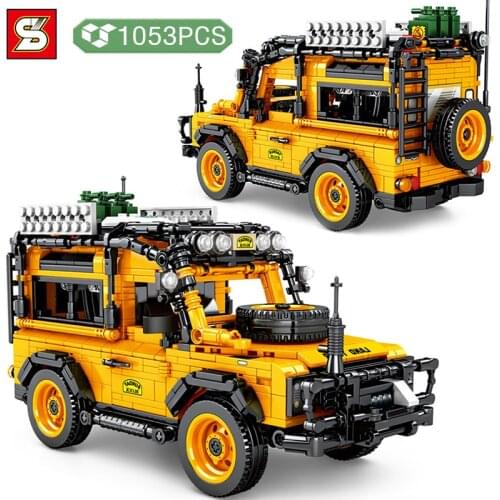 GLCUCG BLOCK 1053PCS Building Blocks Syblock Assembled Sports Car Model Small Particles Assembling Building Blocks Toy