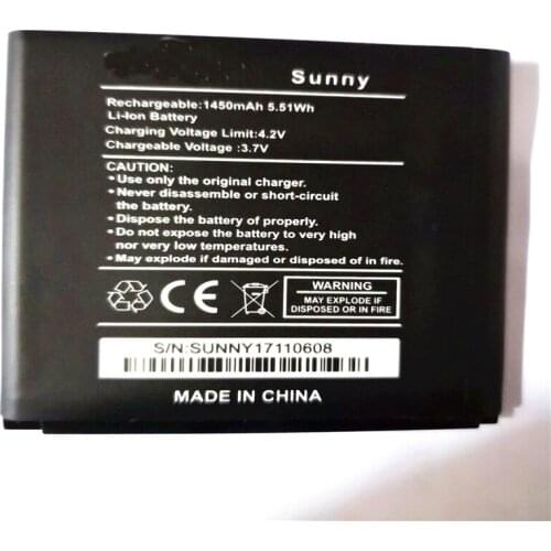For Wiko Sunny Battery 1450mAh High Capacity Replacement Backup Battery Long Standby Time with phone stander