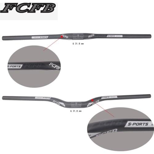 2017 FCFB matt gray matt mountain handlebar flat bar rise bar carbon handlebar 31.8*600/620/640/660/680/700/720/740/760mm