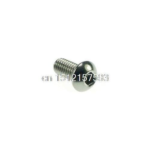 Lot100 Metric Thread M5*10mm Stainless Steel inside Round Hexagon Bolts Screws
