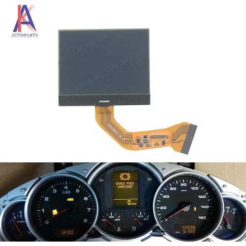Dashboard Monochrome LCD Screen for VW Touareg V6 Porsche Cayenne Cayenne S Pixel Repair Yellow/Red Background