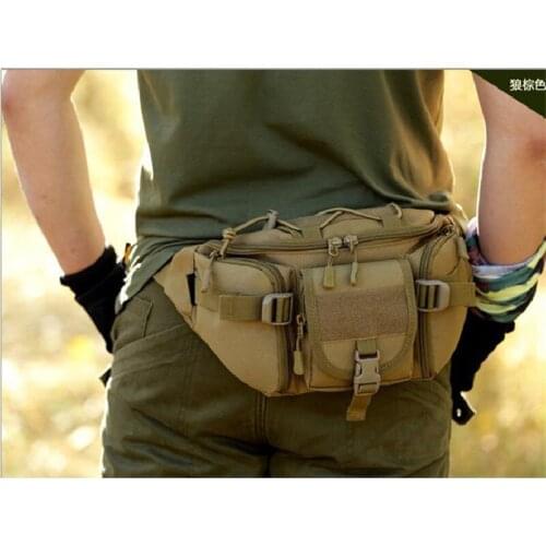 Male waist hip bag waterproof tactical bag Nylon leisure Protector Plus Camouflage Nylon Sports Bag Military Outdoor Running Bag