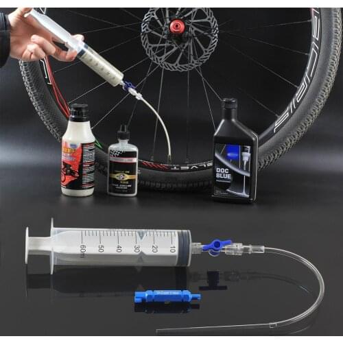Adjustable Bike Tubeless Tyre Sealant Syringe Injector No Tubes Tire Filling Syringe Bicycle Tire Repair Tool Kits