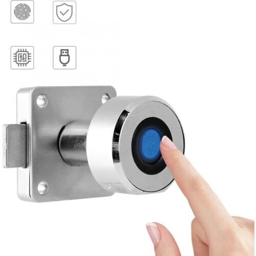 Smart Digital Fingerprint Cabinet Lock Keyless Electronic Biometric Bluetooth Mobile Remote Authorize Open Furniture Drawer Lock