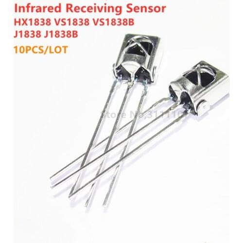 10PCS/LOT Eneral Integration Universal Infrared Receiving Head Infrared Sensor HX1838 VS1838 VS1838B J1838 J1838B