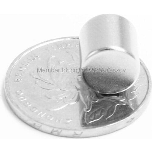 100pcs Strong Round Dia 10mm x 10mm N35 Rare Earth Neodymium Magnet Art Craft Fridge 10x10mm