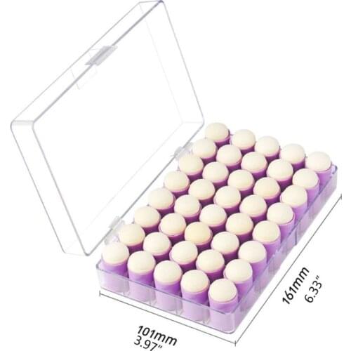 40 Pack of Finger Sponge Daubers with Storage Case for Painting Art Ink Crafts
