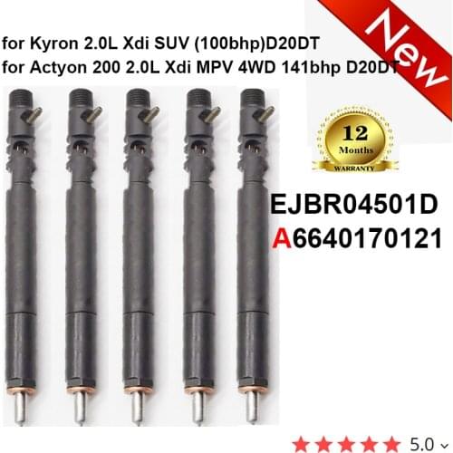 5PC /LOT NEW INJECTOR NOZZLE EJBR04501D A6640170121 ejbr04501d a6640170121 6640170121 For SSANGYONG Actyon Kyron Euro 4