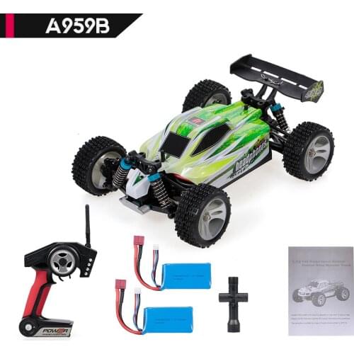 COCHE RADIOCONTROL WLTOYS A959B 4X4 +70KM/H INCLUYE BATERÍA ADICIONAL