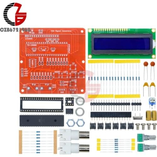 AVR DDS Signal Generator Module DIY Kits Function Generator Sine Square Sawtooth Triangle Wave Frequency Adjustable LCD Display