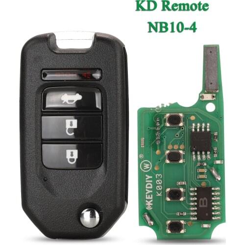 Bilchave 3+1 Buttons Universal Remote Control Car Key NB10-4 B-Series For KD900 KD900+ URG200 Mini KD KD-X2