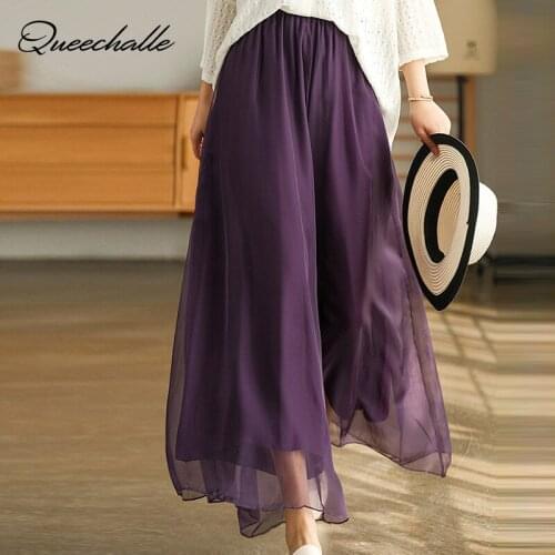 Solid Pants Capris Women Casual Chic Oversize 3XL 4XL Loose Wide Leg Pants Ins Retro All-match Streetwear Elegant Trousers Femme