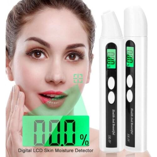 LCD Digital Skin Moisture Meter Skin Care Tester Moisture Oil Content Analyzer Monitor Face Care Bio-Sensor Detector Tester