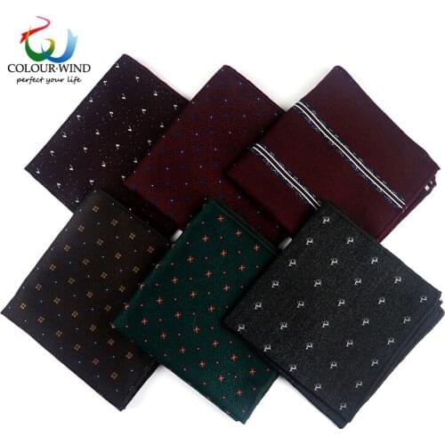 Polyester Mens Pocket Square 24*24CM Striped Dot Flower Classic Handkerchief Casual Wedding Party Male Tie Suit Hanky Gift