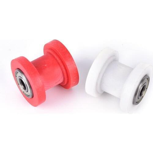 Wheel Guide Motocycle Accessories Roller Tensioner Pulley Motorbike Chain JETTING 8mm 10mm Red White 1pcs Motorcycle