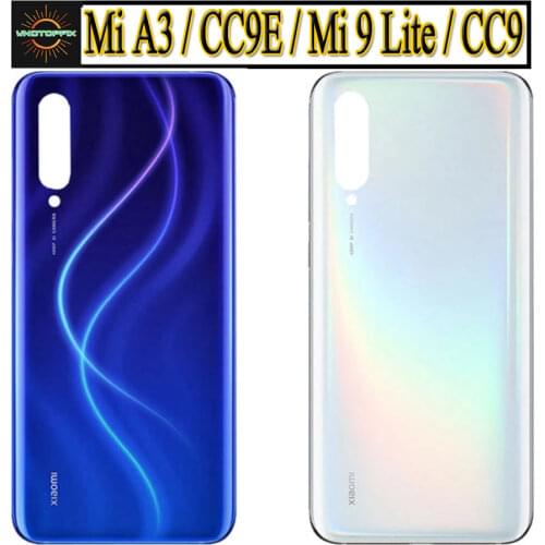 Original for Xiaomi Mi CC9 Battery Cover + Glue Panel Rear Door Housing Case with adhesive For xiaomi mi A3 cc9e battery cover