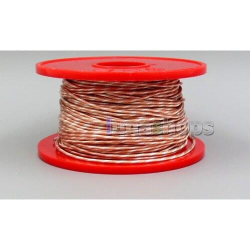 LN006299 100m Mixed Silver Copper Plated 7N OCC 63 Cores (9*0.01mm)*7 PVC Insulating Layer Diameter:1.15mm Bulk Earphone Cable