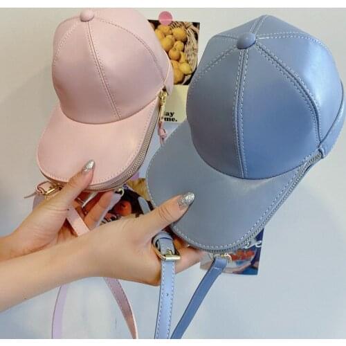 Fashion personality handbags new PU hat bag Korean version of the trend of simple girls one-shoulder messenger bag