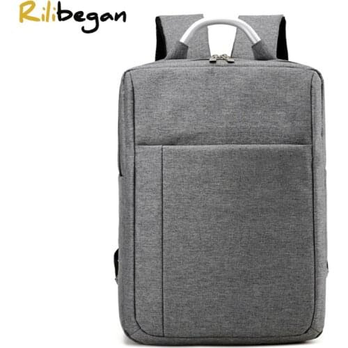 New Square Simple Men Laptop Backpack Oxford Fabric Business Laptop Backpack Men Waterproof Leisure High Quality Laptop Backpack
