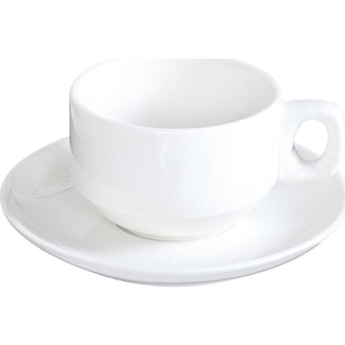 Espresso Coffee Cup and Saucer Set Nordic Pure White Bone China Mugs Turkish Simple Ceramic Small Cups Gift 10 Spoons Handmade