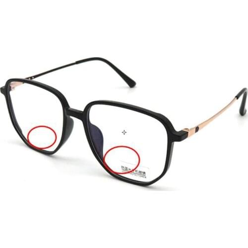 TR90 Polygon Anti Blue Light Bifocals Reading Glasses Magnifier for Women Men look near far Presbyopic Spectacles Computer Gafas