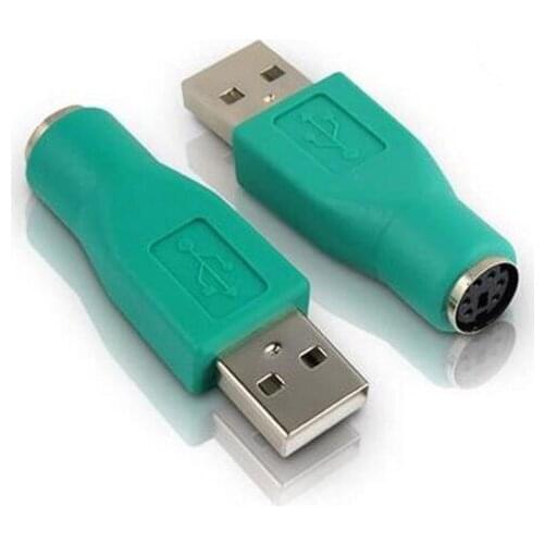 10PCS for USB Male to PS/2 Female Keyboard Adapter Converter connector For PC to Sony PlayStation2 ps2 Keyboard Mouse for Games