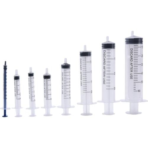 Plastic Disposable Injector Luer Slip Syringes Blunt Tip Syringe For Industrial Glue Applicator Refilling Measuring Tools