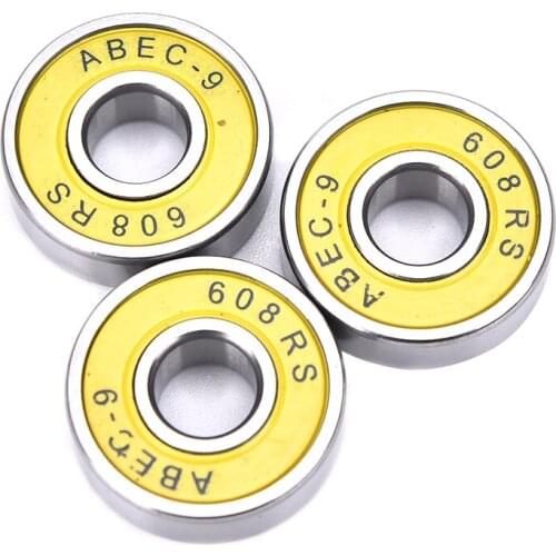10Pcs/set Red ABEC 9 Stainless Steel Bearings High Performance Roller Skate Scooter Skateboard Wheel