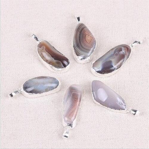 Natural Stone agates Pendant Water Drop Shape Pendants Charms for Necklaces Jewelry Making