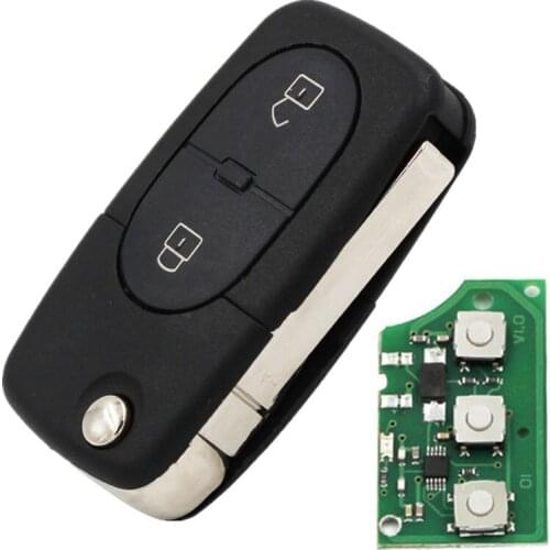 XRSHKEY 2 Buttons Remote Key Control 1J0 959 753 A for V W PASSAT GOLF MK4 1998-2000 433MHZ With ID48 Chip