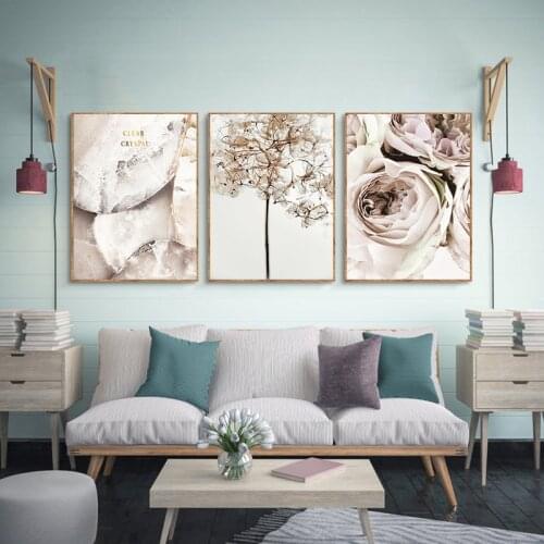 RUOPOTY 3pc/Set DIY Painting By Numbers Flower Acrylic Paint Coloring By Numbers Wall Art Picture For Home Decors