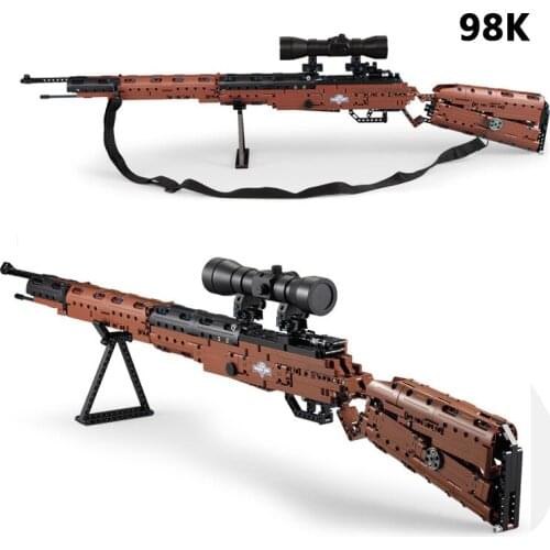 Compatible Guns 98K musket model Building Blocks arms army Weapon kits construction toys educational for boy
