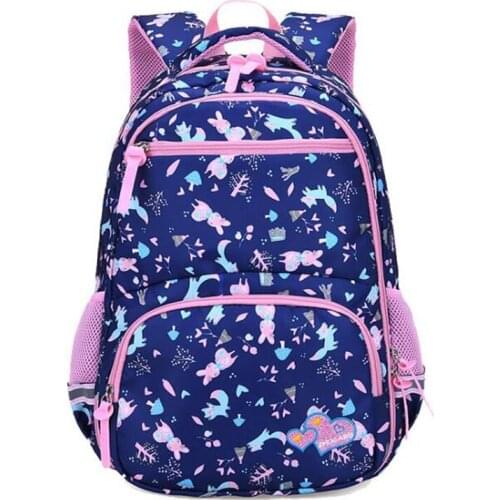 Two Size Student Schoolbag for Girls Sweet Flower Print Backpack children backpack Simple Splash-proof Backpack School Bags