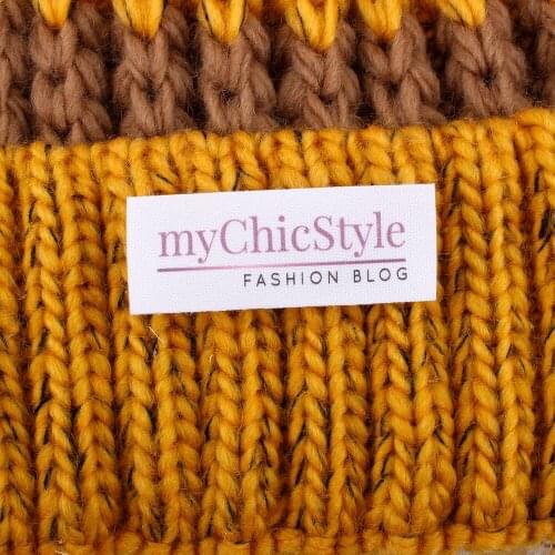 Custom Fabric Labels, 100% Cotton Colorfast, Washable, Uncut, for Handmade Items, Crafts and Gifts(MD2056)