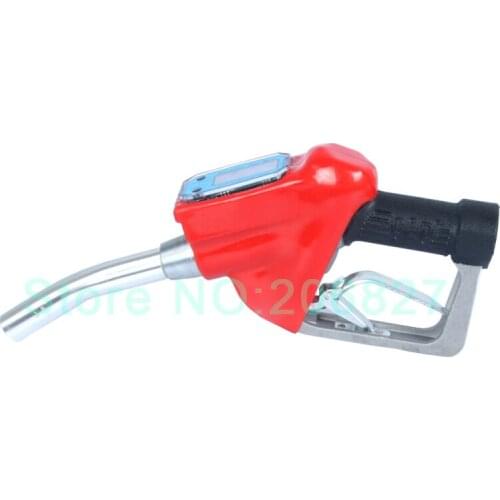 Fuel Gasoline Diesel Petrol Oil Delivery Gun Nozzle Dispenser With Flow Meter