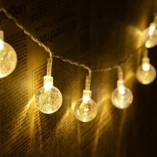 Bubble Ball Lamp Led Fairy Lights String Holiday Lighting Garland Battery USB Powered for Wedding Christmas Decoration Led Light
