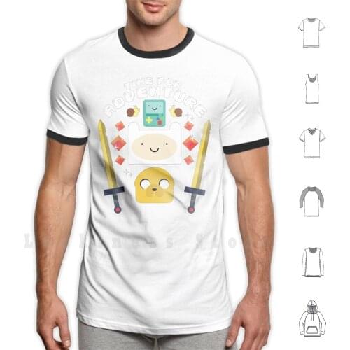 Time For Adventure! ( Adventure Time ) T Shirt Big Size 100% Cotton Adventure Time Adventure Fanart Finn Jake Finn And Jake