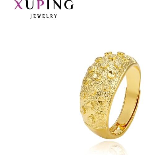 Xuping Fashion Rings High Quality American Popular Style Women Gold Color Christmas Imitation Jewelry 13333