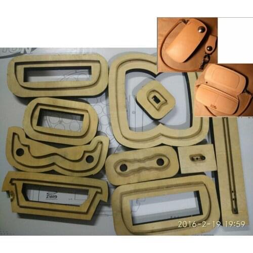 Japan Steel Blade Rule Die Cut Steel Punch floriation long wallet Cutting Mold dies Cutter for leather crafts 8x16x3cm